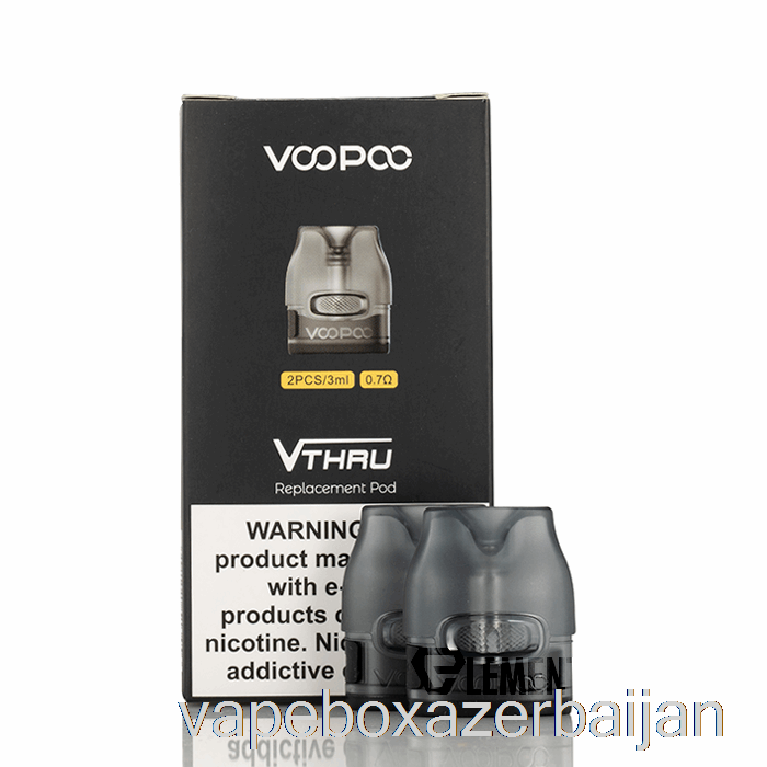 E-Juice Vape VOOPOO V.Thru Pro Replacement Pods 0.7ohm Mesh Coil Pod